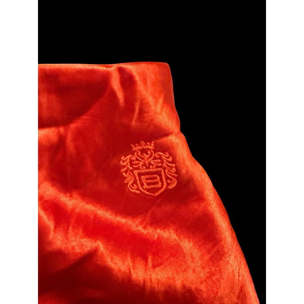 Title: Aritzia Babaton Slip Satin Mini Skirt Orange Coral High Sheen Size 4 - Picture 5 of 7
